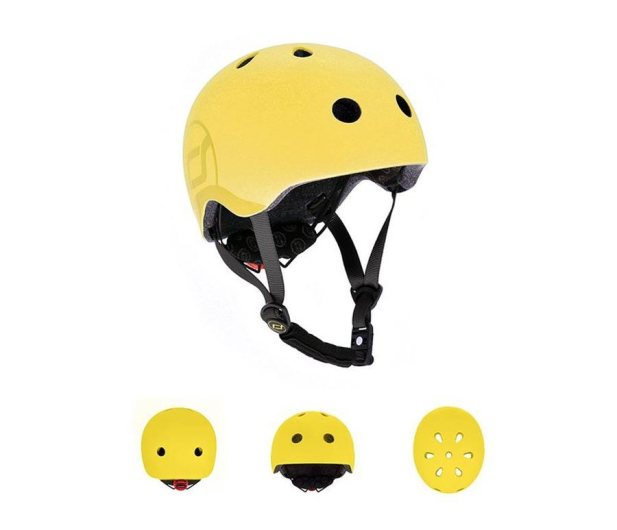 Scoot & Ride Kask Ochronny S-M dla dzieci 3+ Lemon - 1014706 - zdjęcie 3